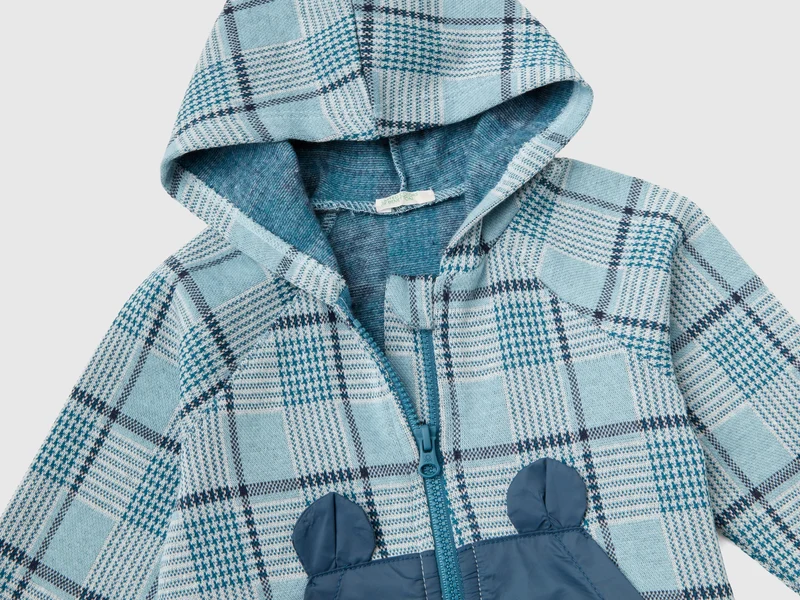 Jacquard-Kapuzenpullover