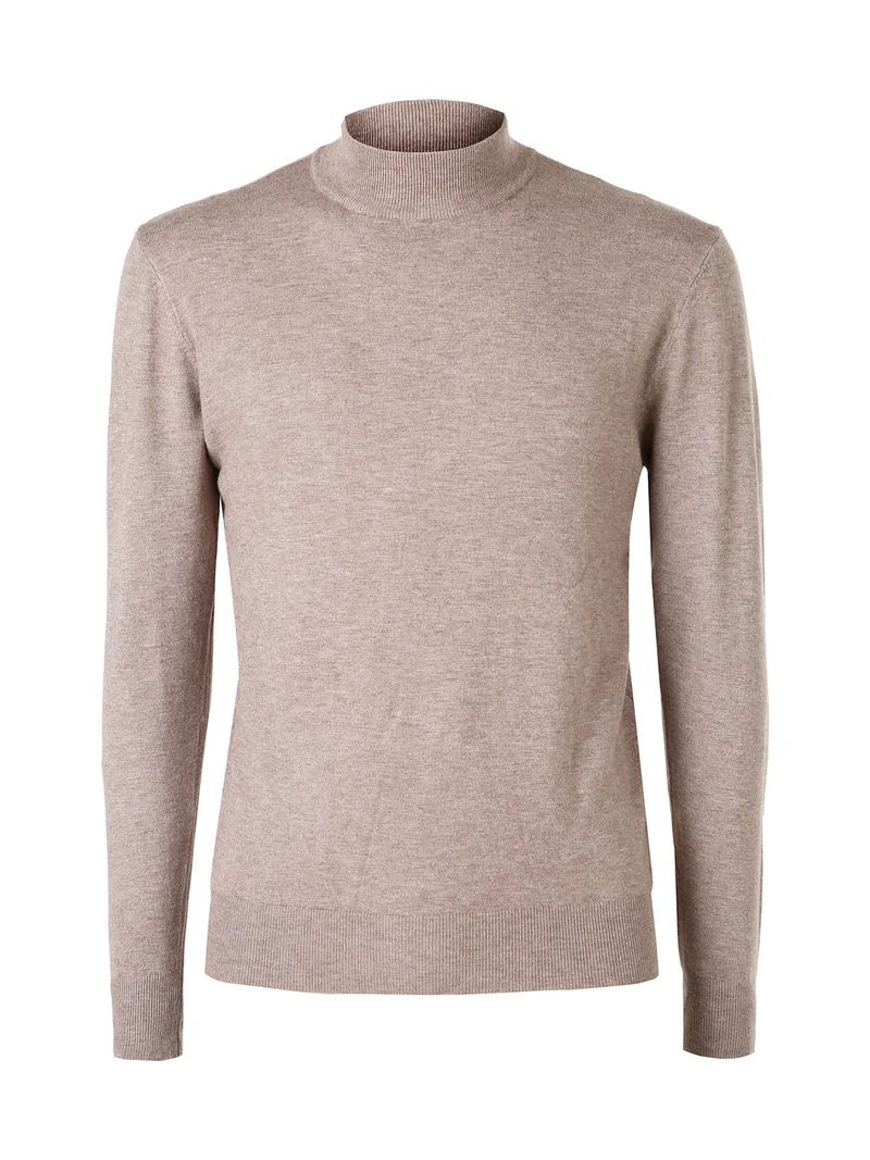 Maglia lupetto da uomo - sabbia