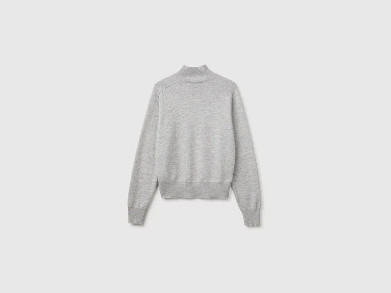 Rollkragenpullover aus Kaschmirmischung