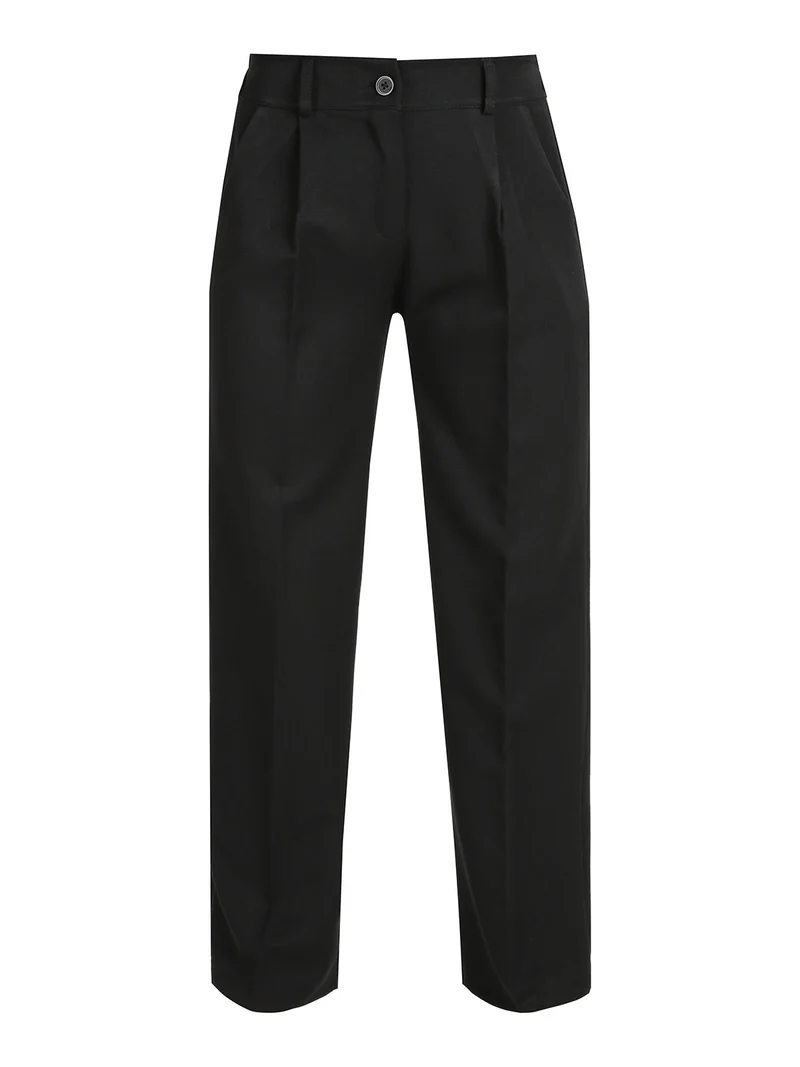 Pantaloni donna classici a gamba larga - nero