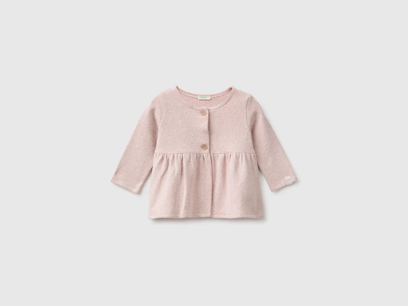 Offenes Sweatshirt mit Lurex