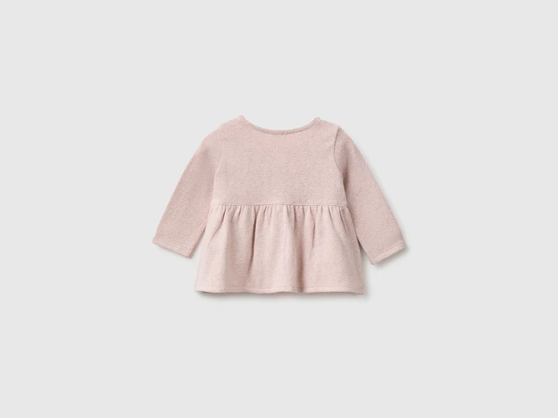 Offenes Sweatshirt mit Lurex