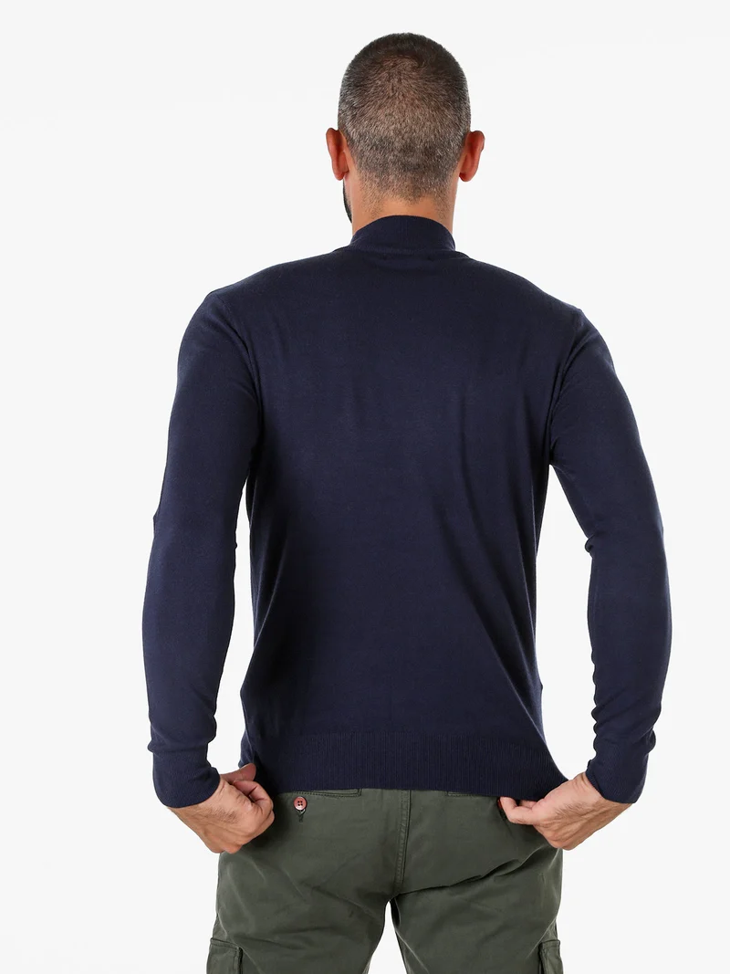 Maglia lupetto da uomo - blu
