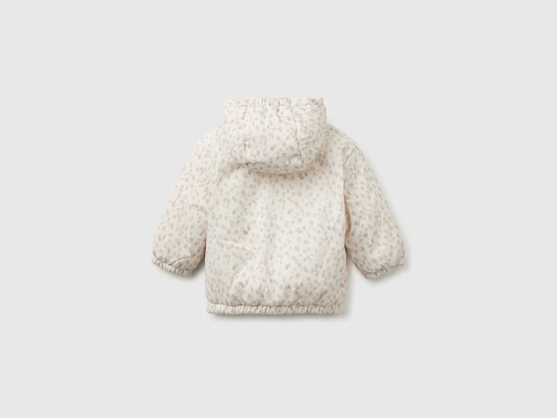 Gemusterte Jacke mit Kapuze