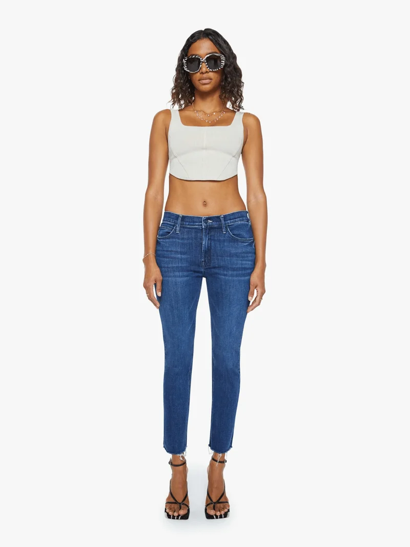 The Mid Rise Dazzler Ankle Fray