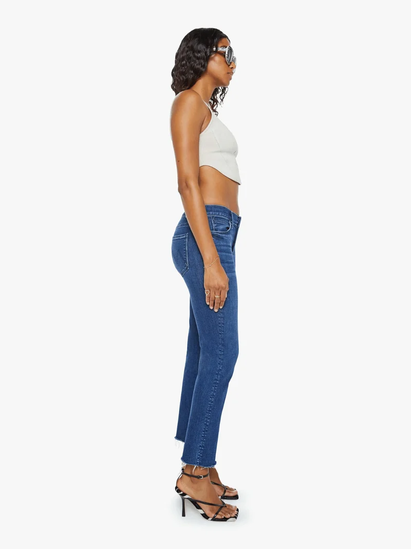 The Mid Rise Dazzler Ankle Fray