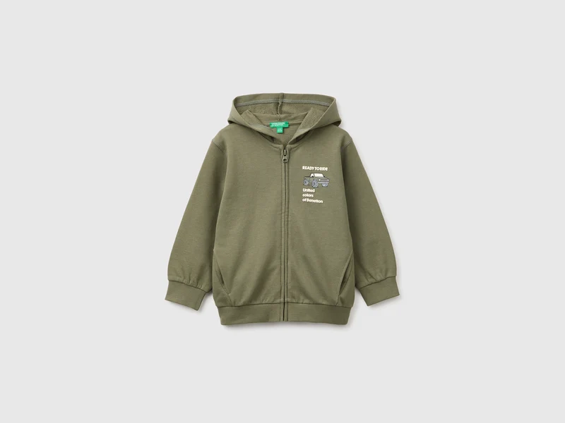 Hoodie aus Bio-Baumwolle mit Aufdruck