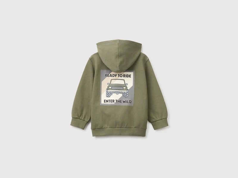 Hoodie aus Bio-Baumwolle mit Aufdruck