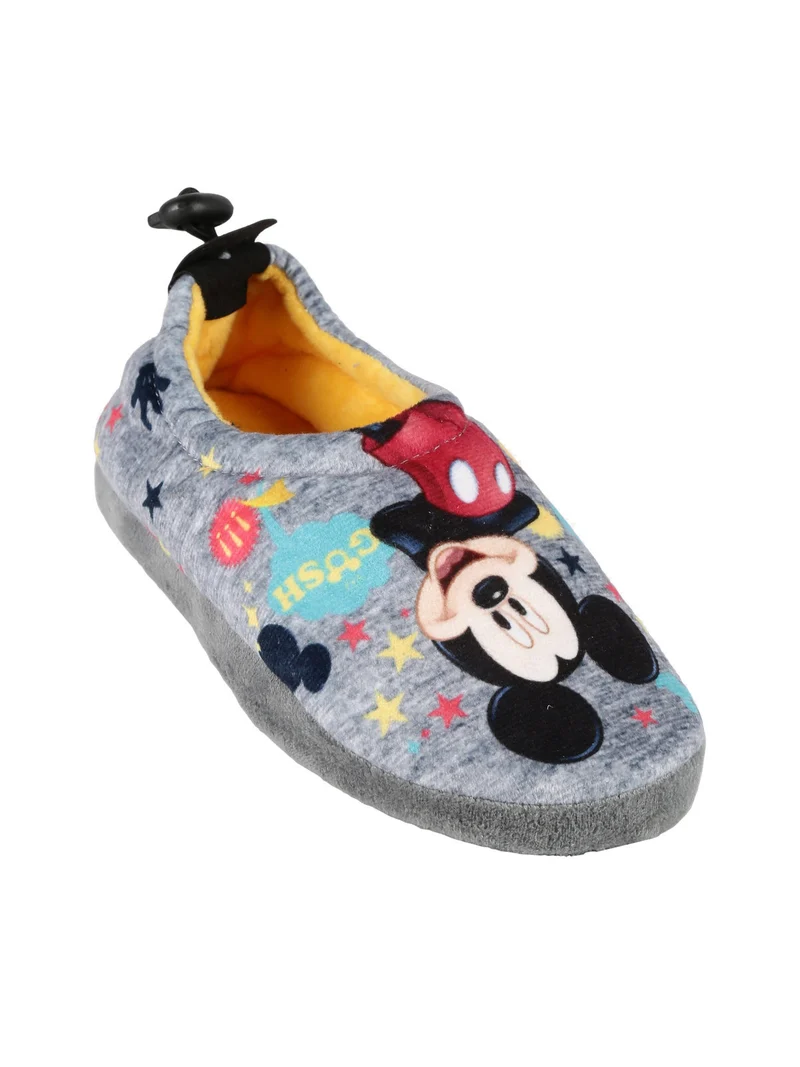 Pantofole chiuse da bambini con stampa - grigio