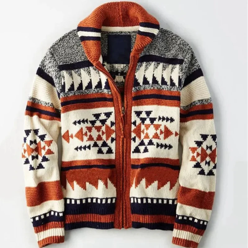 Elegant Jacquard Cardigan
