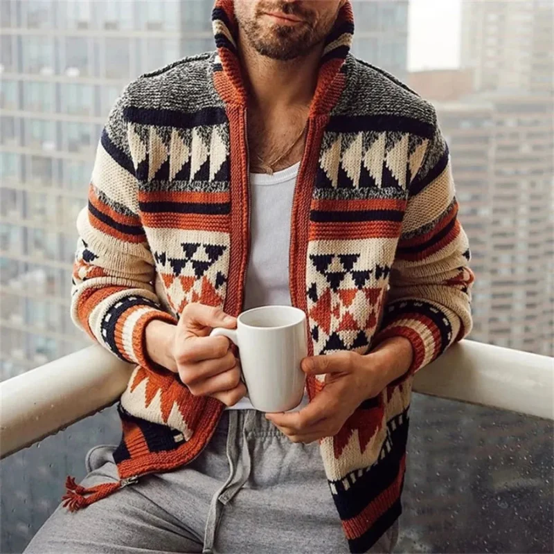 Elegant Jacquard Cardigan