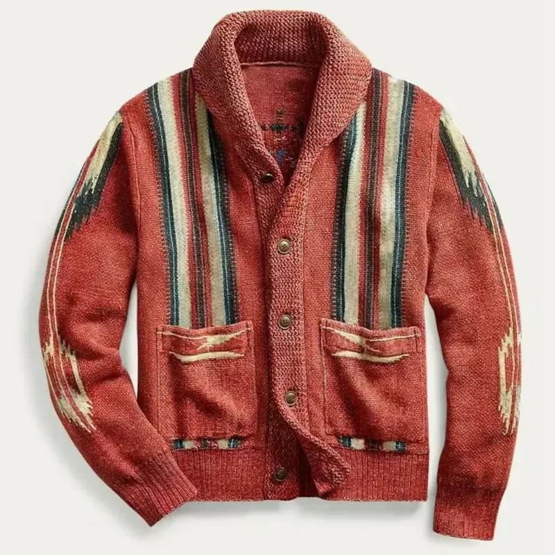 Elegant Weave Wool Cardigan