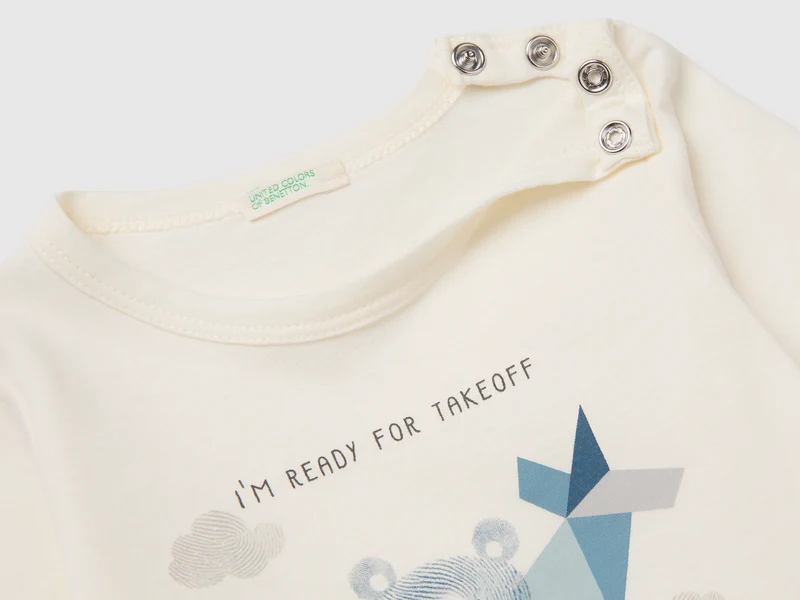 Bedrucktes T-Shirt aus Bio-Baumwolle