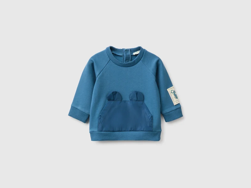 Sweatshirt mit Nylontasche