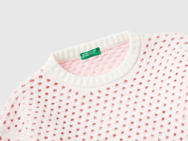Chenille-Netzpullover
