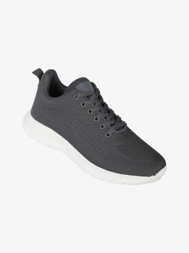 Sneakers sportive da uomo stringate - grigio scuro