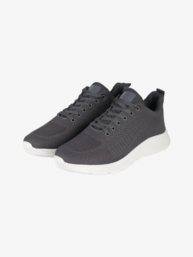 Sneakers sportive da uomo stringate - grigio scuro