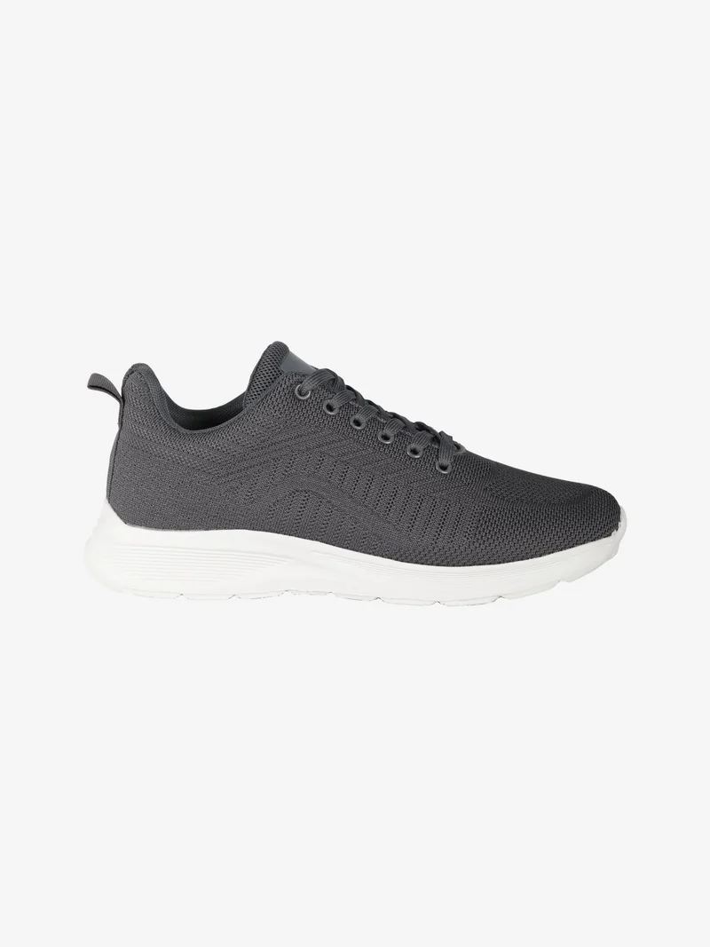 Sneakers sportive da uomo stringate - grigio scuro