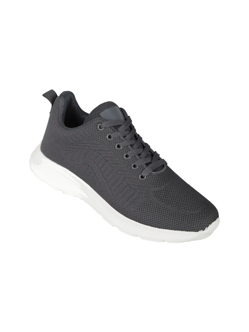 Sneakers sportive da uomo stringate - grigio scuro