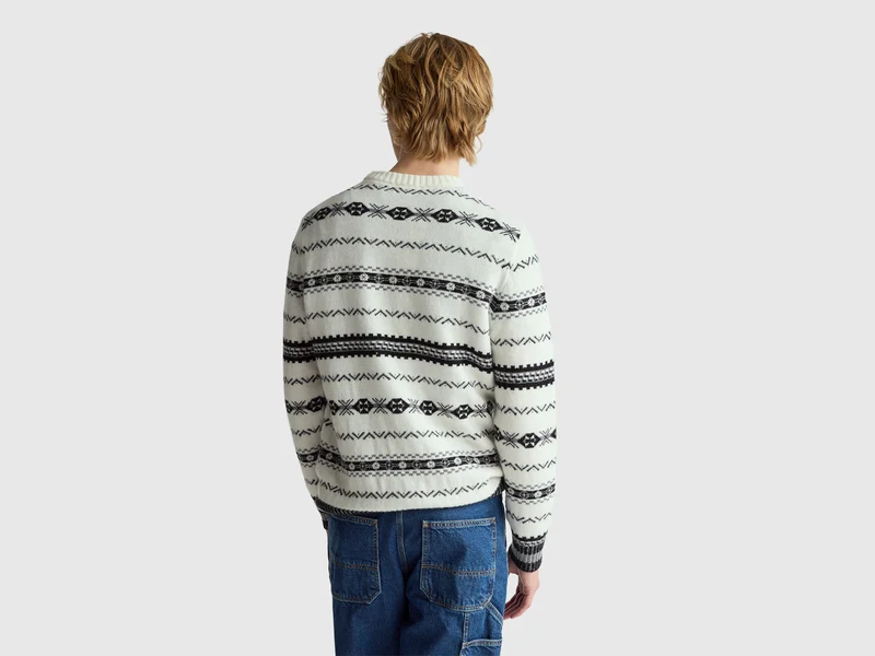 Jacquard-Pullover
