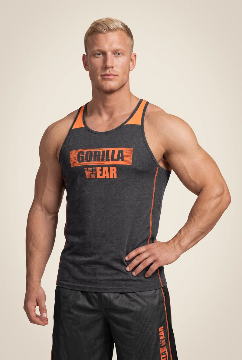 Wallace Tank Top - Gray/Orange