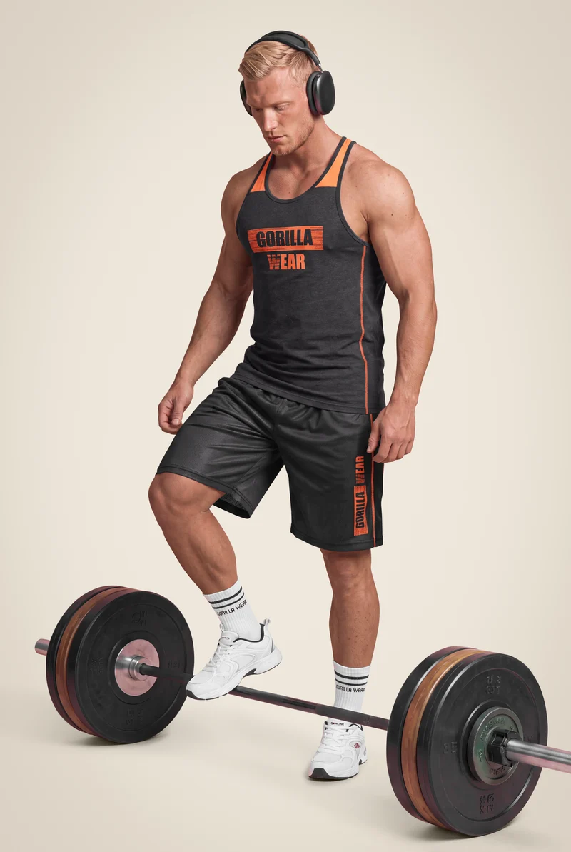 Wallace Tank Top - Gray/Orange