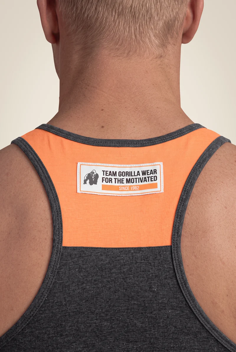 Wallace Tank Top - Gray/Orange