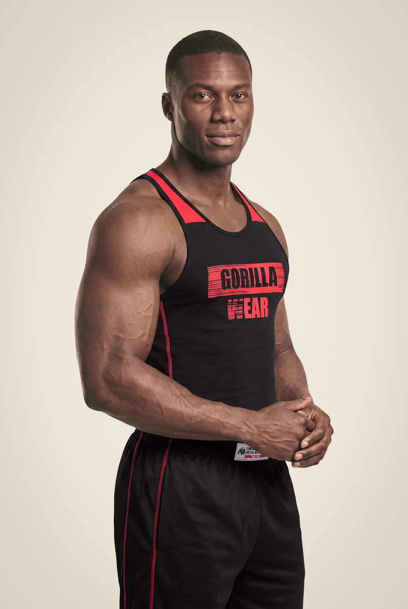 Wallace Tank Top - Black/Red