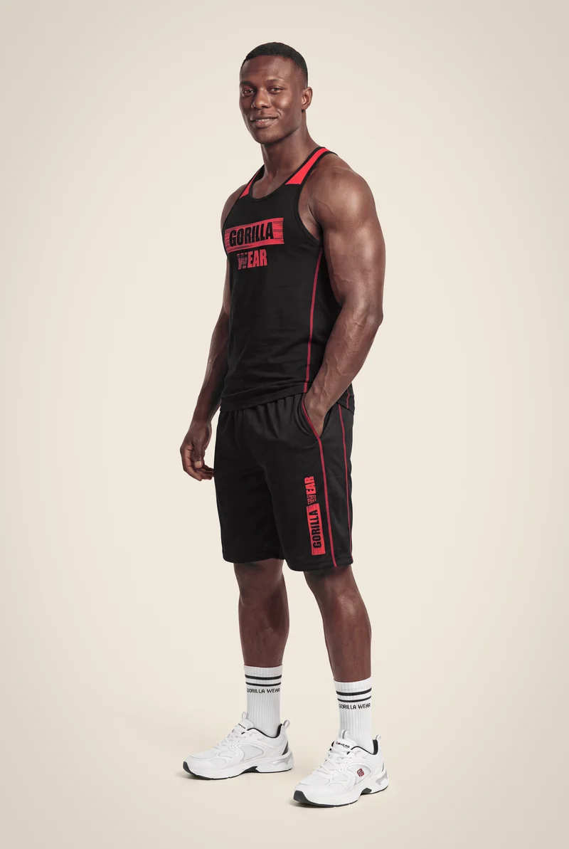 Wallace Tank Top - Black/Red
