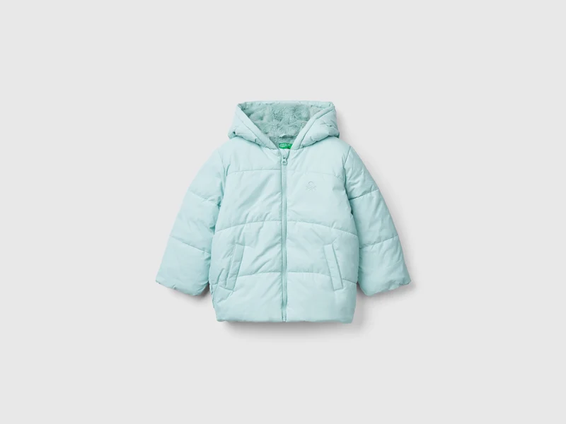 Wattierte Jacke mit Kapuze