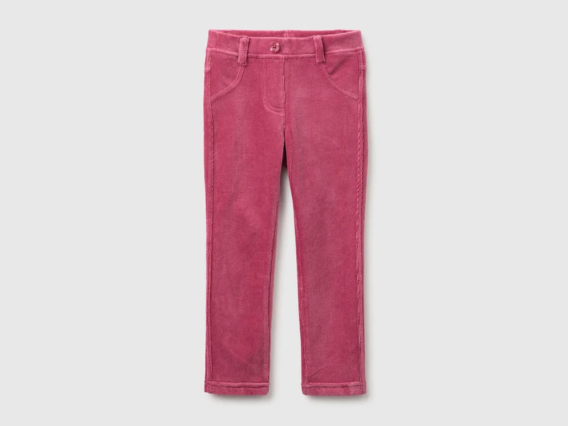 Gerippte Chenille-Hose
