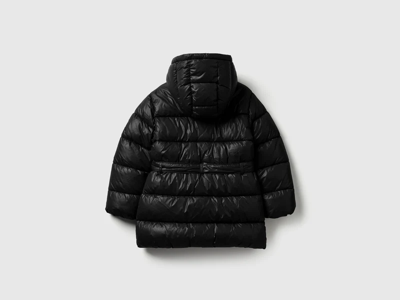 Lange Jacke mit Gürtel
