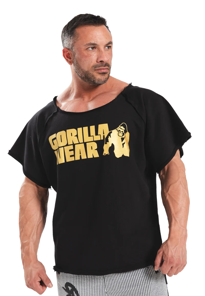 Classic Workout Top - Black/Gold