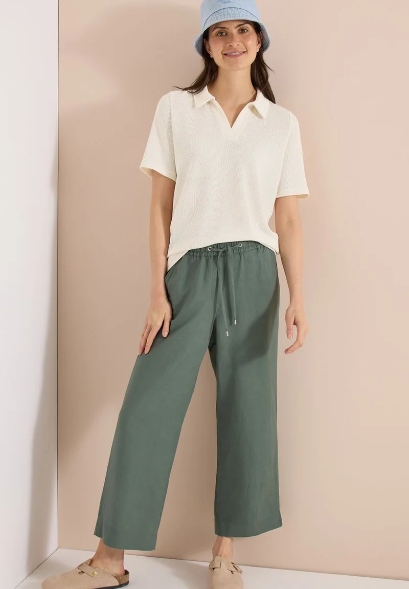Kurzarm Poloshirt in Unifarbe