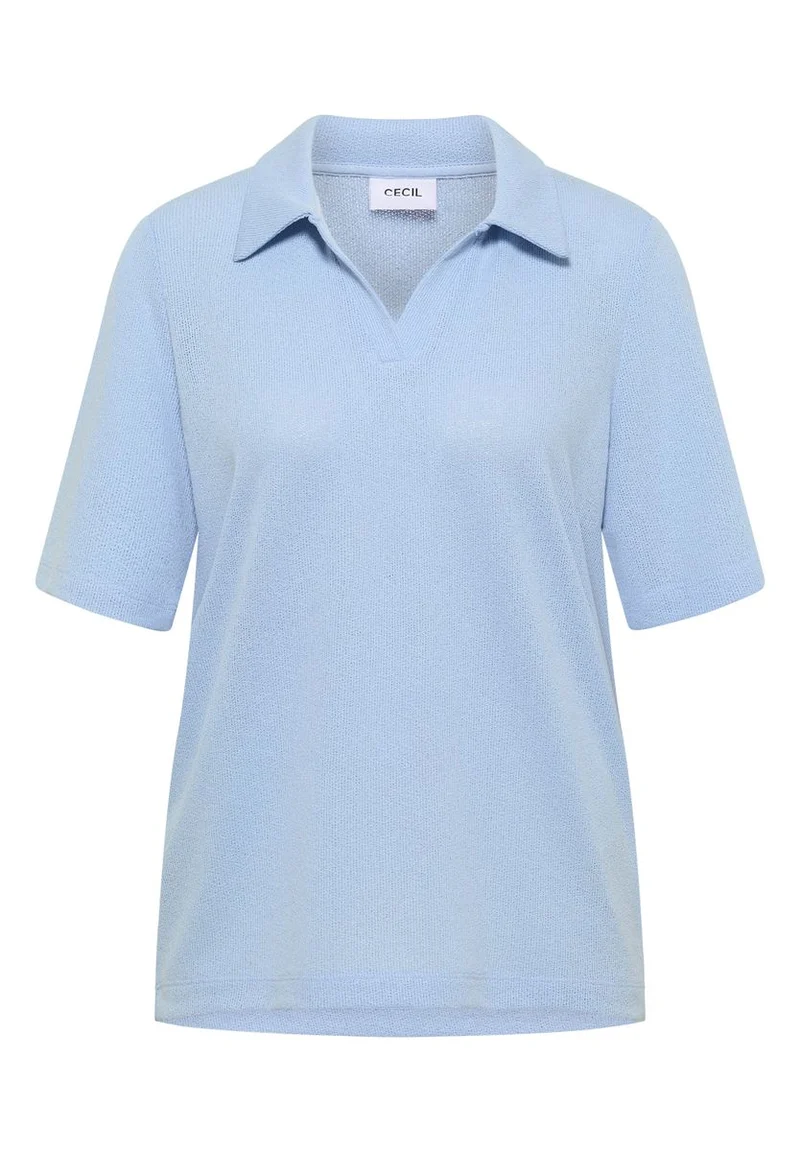 Kurzarm Poloshirt in Unifarbe