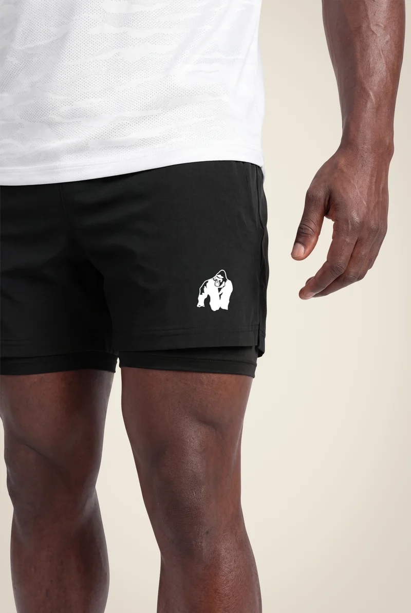 Lowell 2-In-1 Shorts - Black