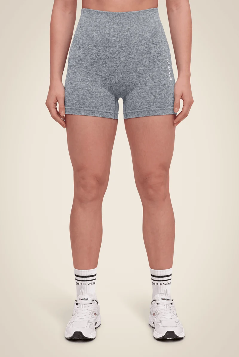 Quincy Seamless Shorts - Gray Melange