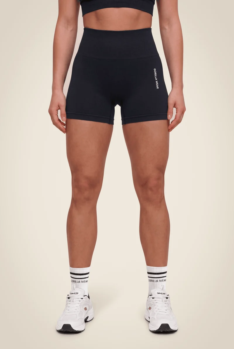 Quincy Seamless Shorts - Black