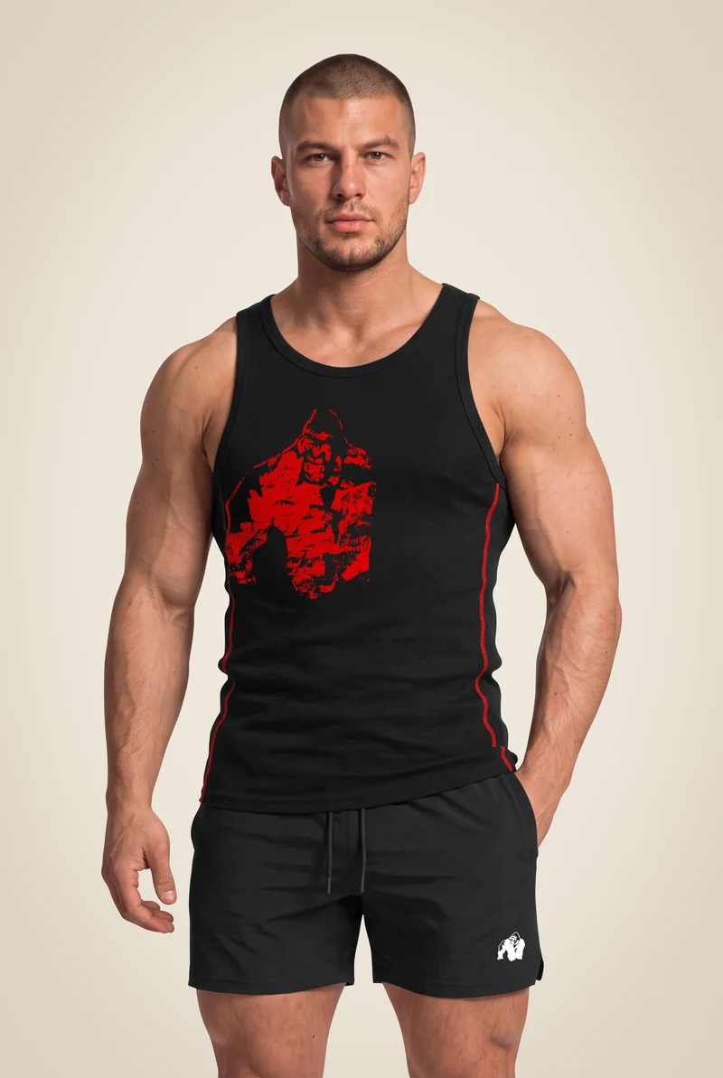 Monterey Tank Top - Black/Red