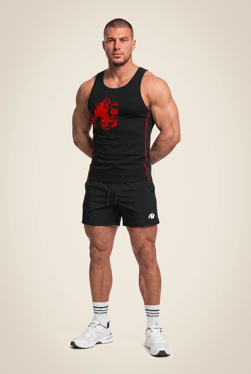 Monterey Tank Top - Black/Red