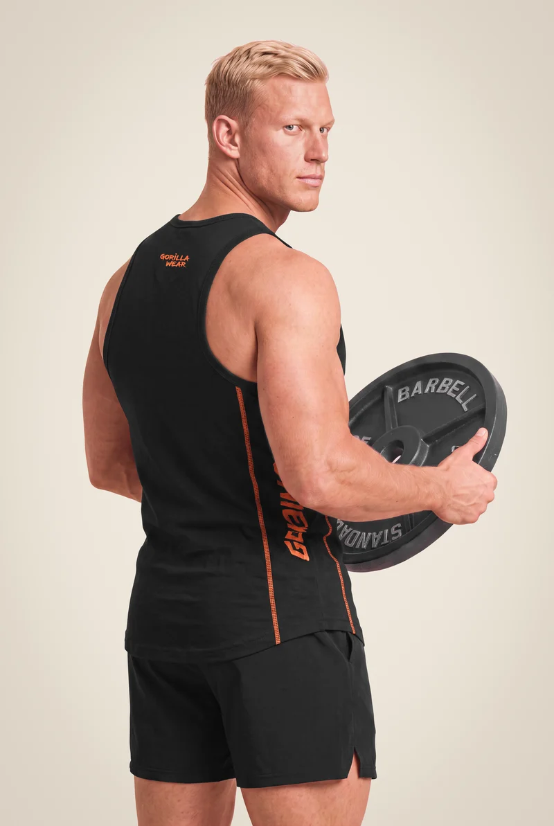 Monterey Tank Top - Black/Orange