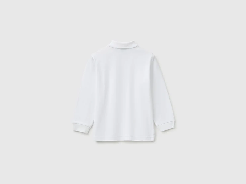 Langarm-Poloshirt aus 100 % Bio-Baumwolle