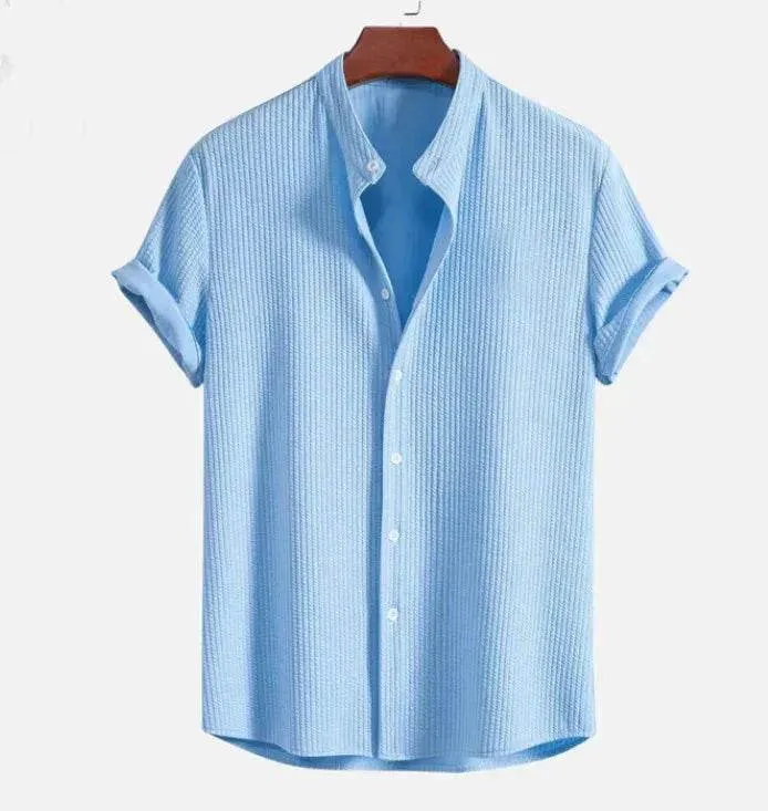 Herren Sommerhemd | Kurzarm Freizeitshirt mit lockerem Schnitt und leichtem Tragekomfort für Urlaub und Alltag