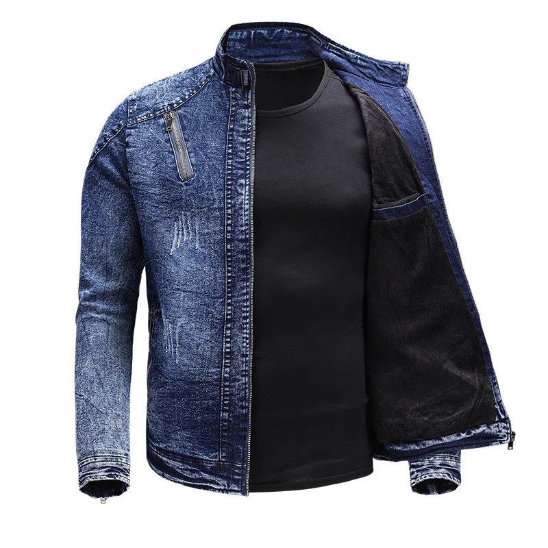 Denim Motorcycle Jacket