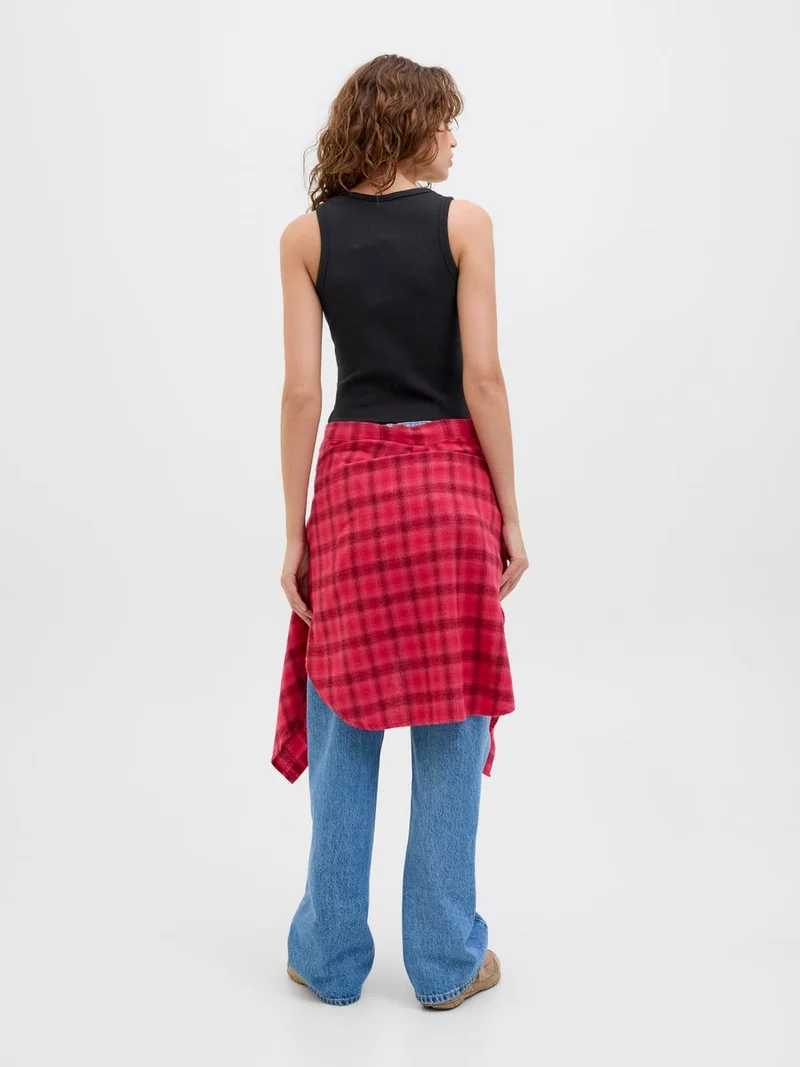 JXFRIDA SL U-NECK TOP JRS NOOS