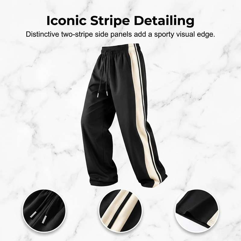 Herren Trainingshose Loose Fit | Jogginghose mit elastischem Bund, Kordelzug und weicher, atmungsaktiver Stoffqualität