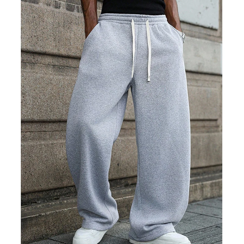 Herren Freizeithose mit Kordelzug | Locker geschnittene Hose mit elastischem Bund und strapazierfähiger Stoffqualität