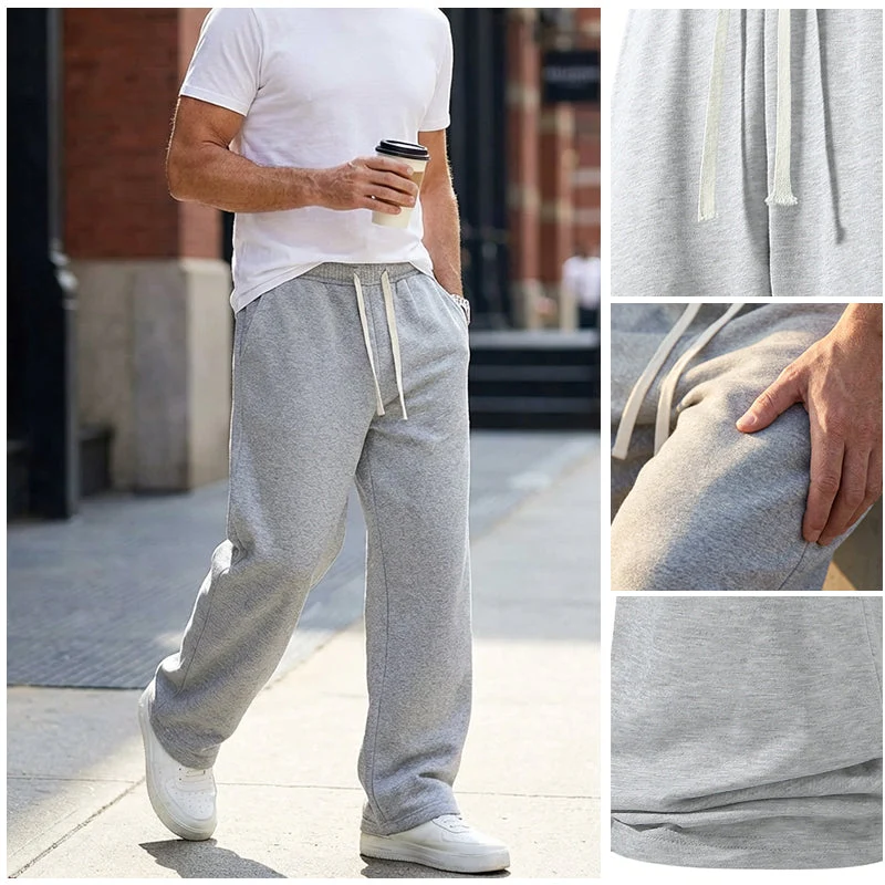 Herren Freizeithose mit Kordelzug | Locker geschnittene Hose mit elastischem Bund und strapazierfähiger Stoffqualität
