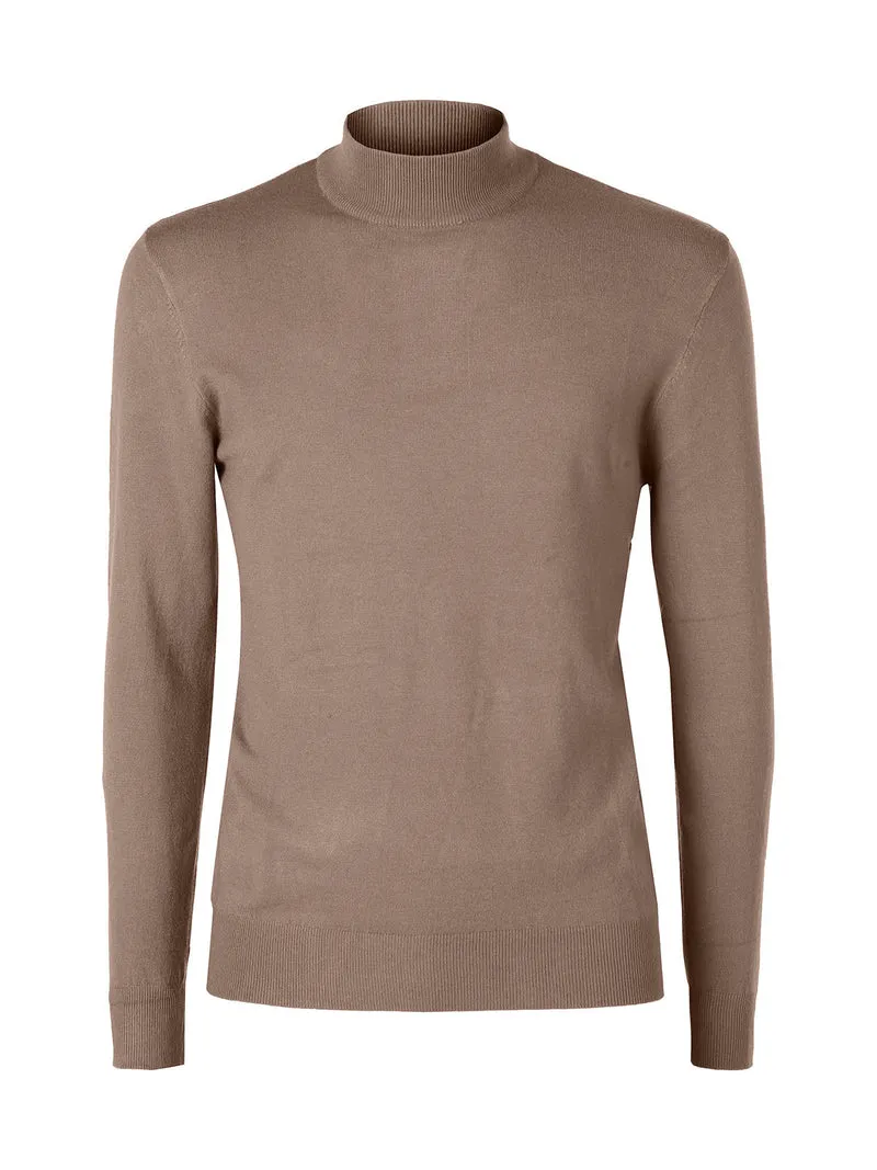 Maglia lupetto da uomo - taupe