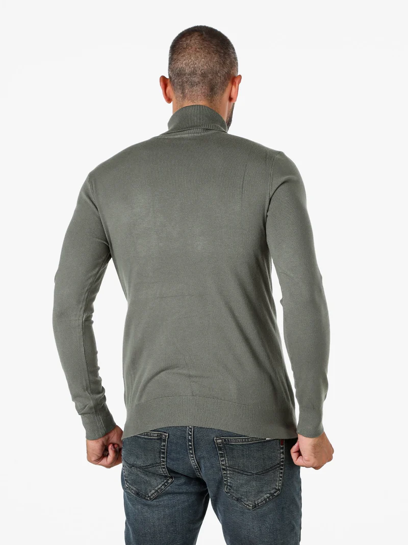 Maglia dolcevita da uomo - militare